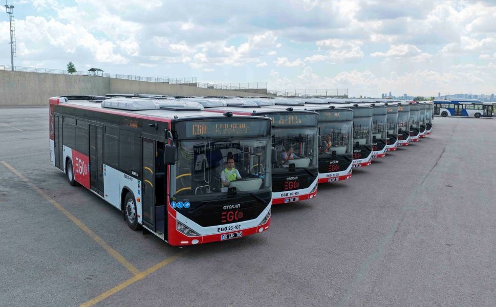 EGO filosuna 15 adet OTOKAR KENT LF otobüs katıldı