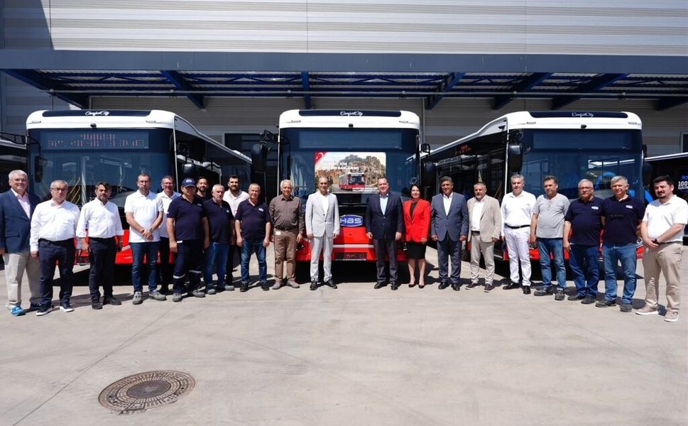 Manisa Büyükşehir Belediyesi filosuna 15 adet HABAŞ otobüs katıyor