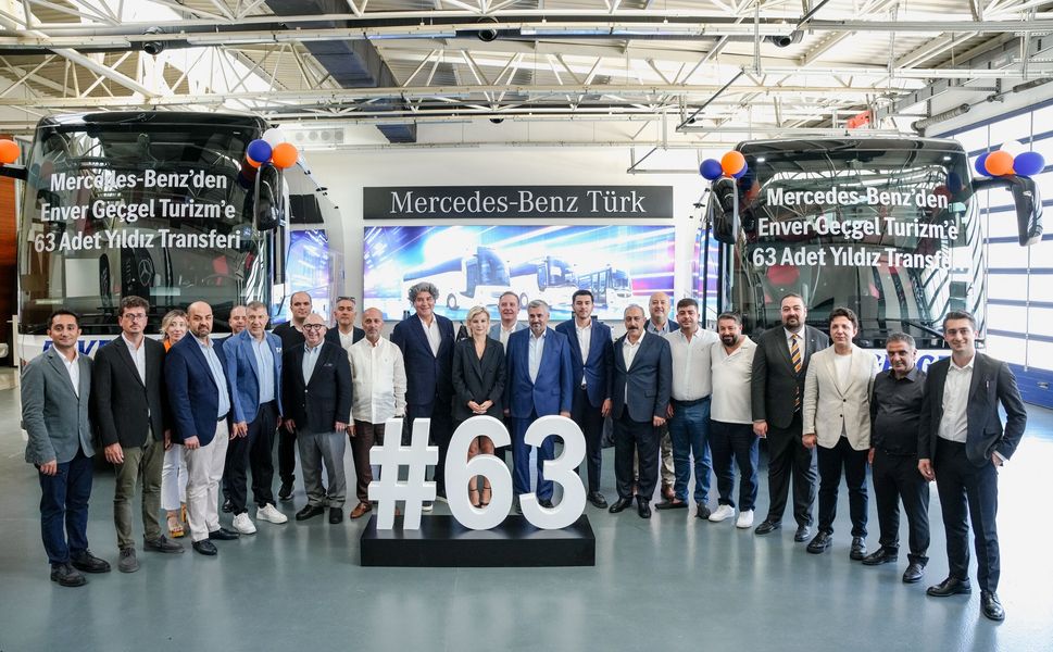 Enver Geçgel Turizm filosuna 63 adet Mercedes-Benz otobüs kattı