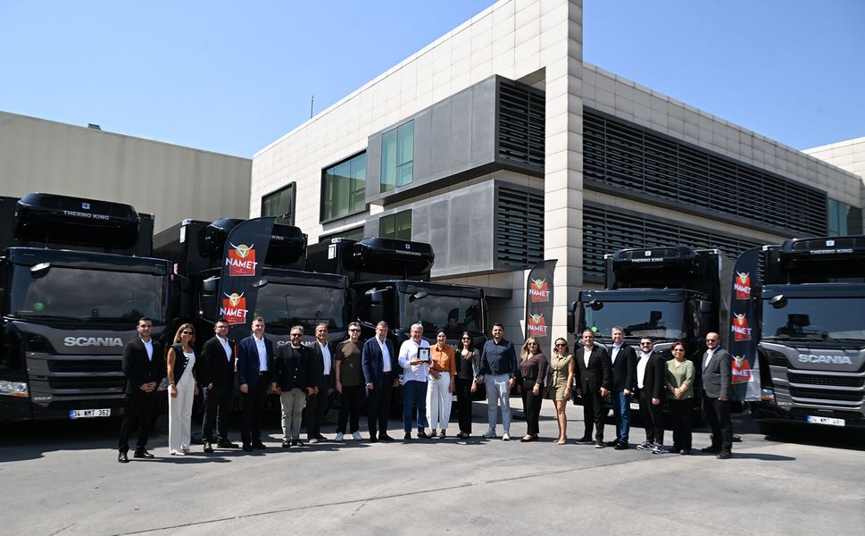 Namet, soğuk zincir filosunu Scania ve Thermo King ile güçlendiriyor