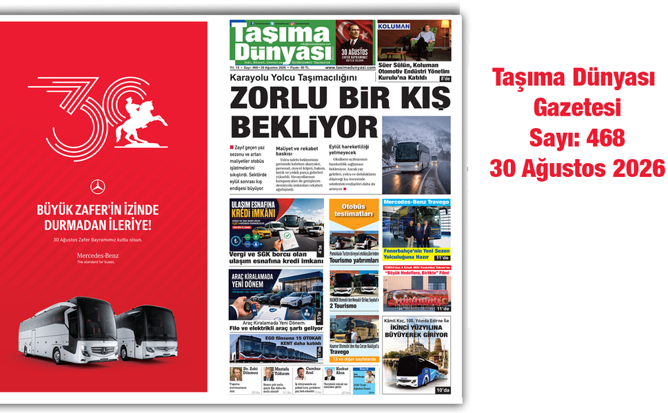Taşıma Dünyası Gazetesi’nin 468. Sayısı Yayımlandı