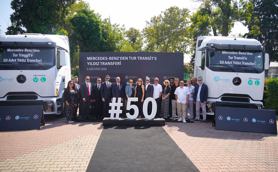 Tur Transit Lojistik filosuna 50 Yeni Mercedes-Benz Actros L 1848 LS kattı