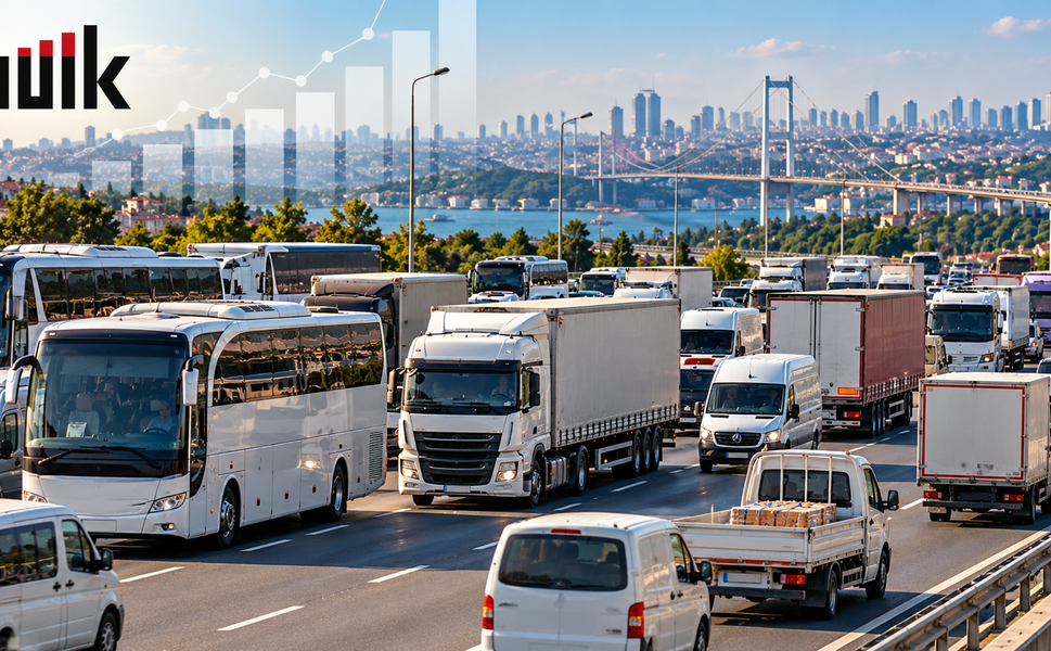 Türkiye’de 6,8 milyon otobüs, kamyon, kamyonet ve minibüs bulunuyor