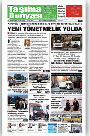 Taşıma Dünyası Gazetesi - 22.04.2025 Manşeti
