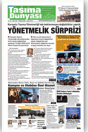 Taşıma Dünyası Gazetesi - 18.05.2025 Manşeti