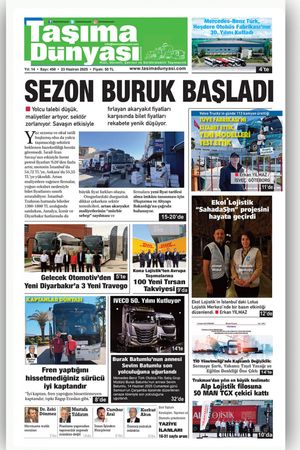 Taşıma Dünyası Gazetesi - 23.06.2025 Manşeti
