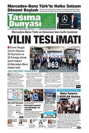 Taşıma Dünyası Gazetesi’nin 10 Ağustos 2026 tarihli 467. sayısını PDF formatından okuyabilirsiniz