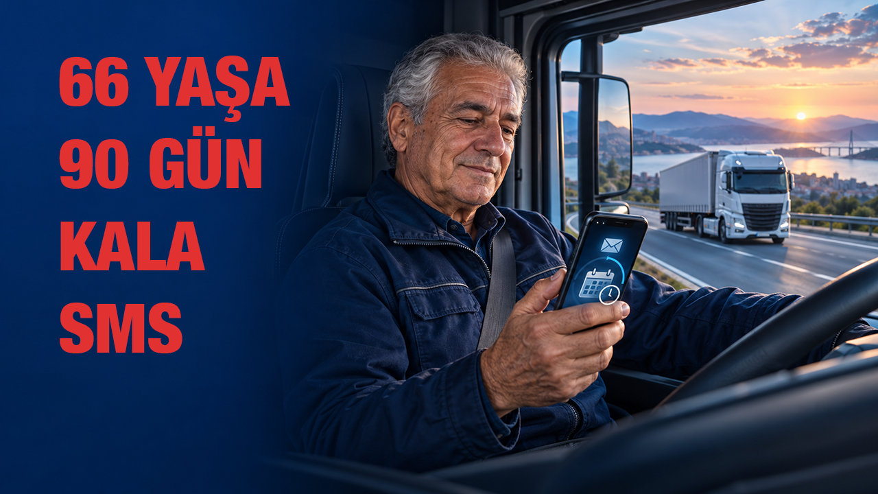 66 yaşına yaklaşan sürücülere 90 gün önceden SMS gönderilecek