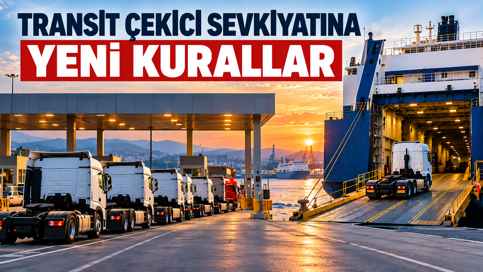 Transit çekicilerin kara sınır kapılarından geçişine kısıtlama
